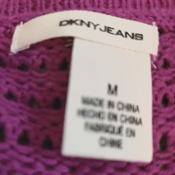 EC DKNY JEANS BUTTON UP CARDIGAN SZ. M - Picture 4 of 4